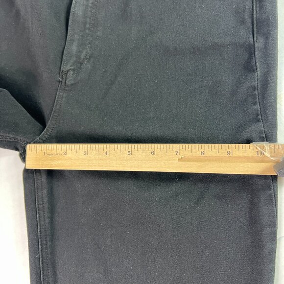 Paige Jean Women 36x28* Claudine High Rise Crop Flare Black Raw Hem Denim Tag 33 - Picture 14 of 16